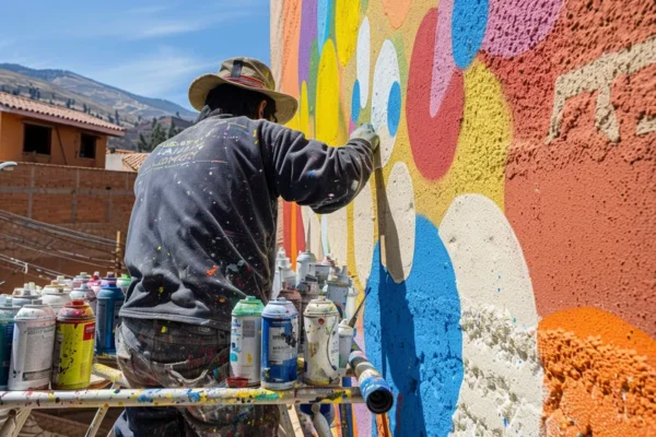 como pintar un mural en la pared paso a paso