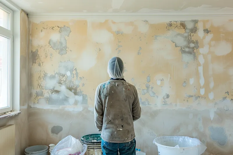 como pintar una pared con salitre