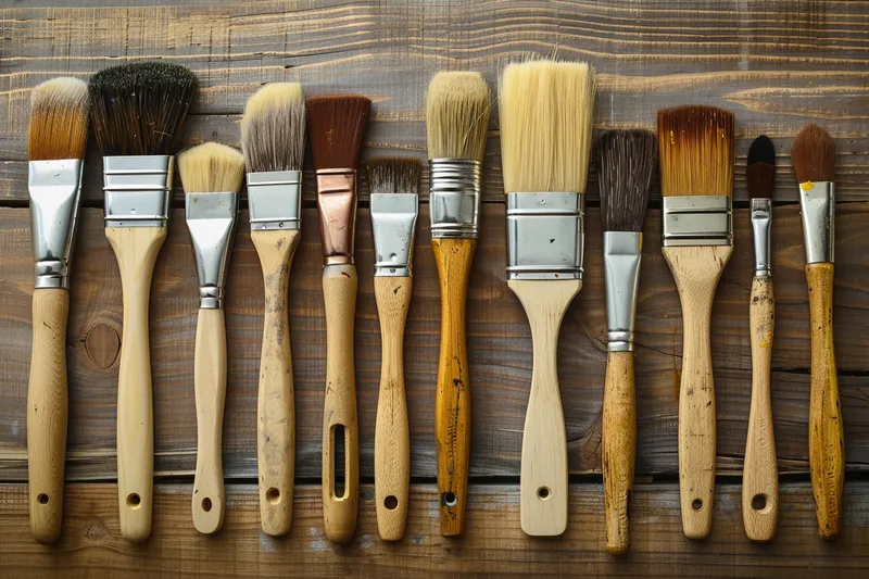 tipos de brochas para pintar madera